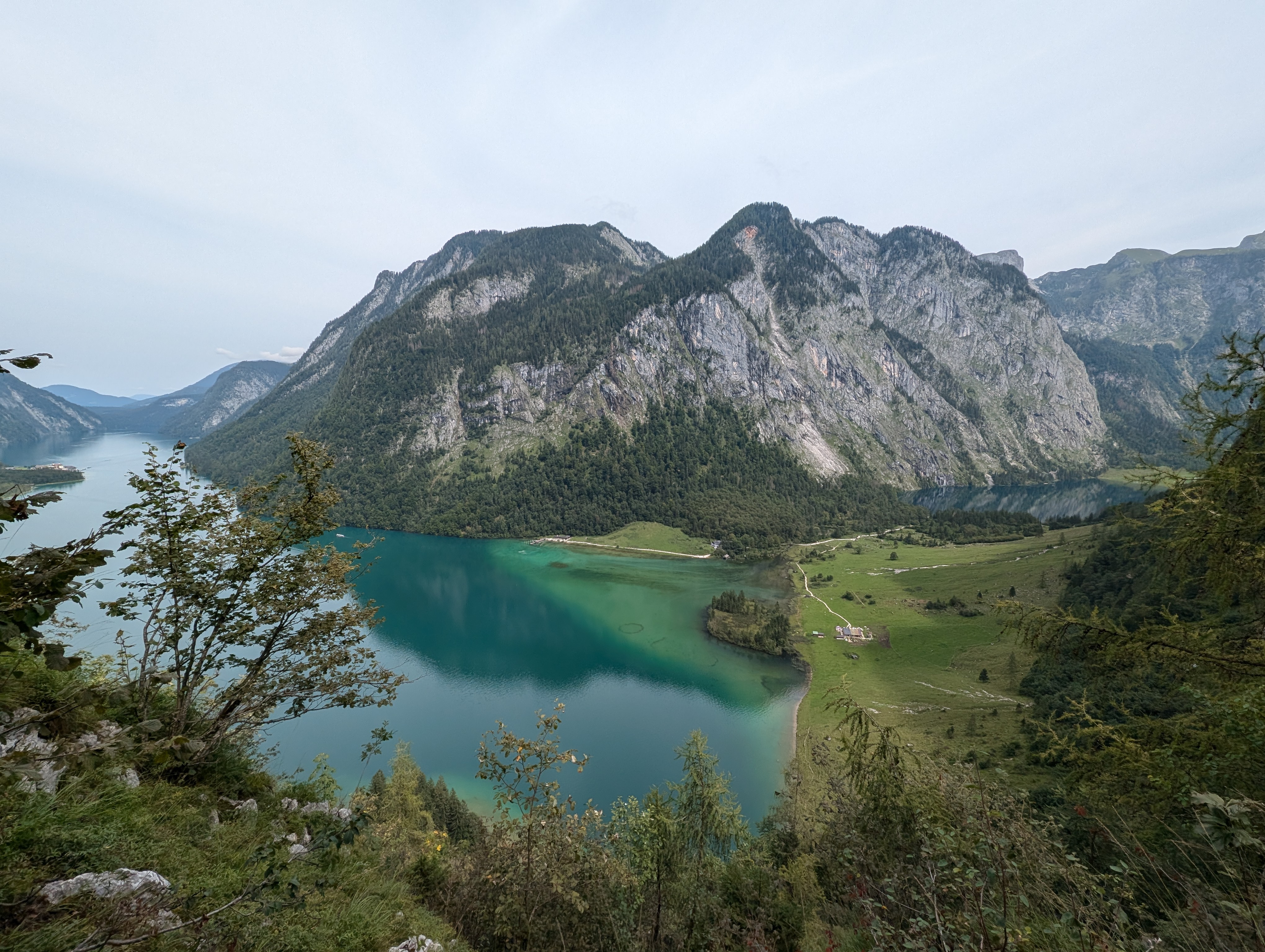 Blick auf Könnigssee, Saletalm und Obersee