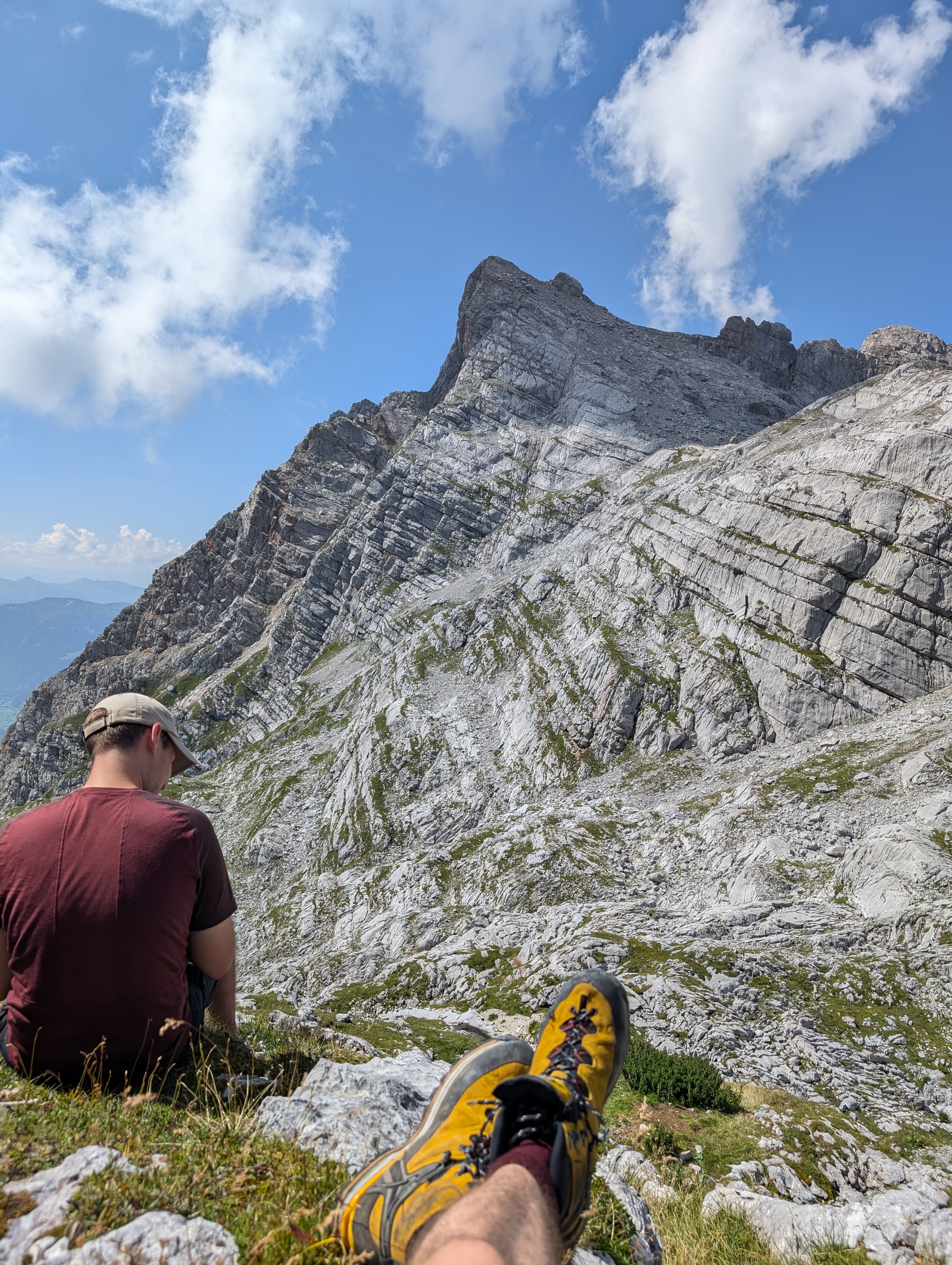 Vor uns: Das Breithorn